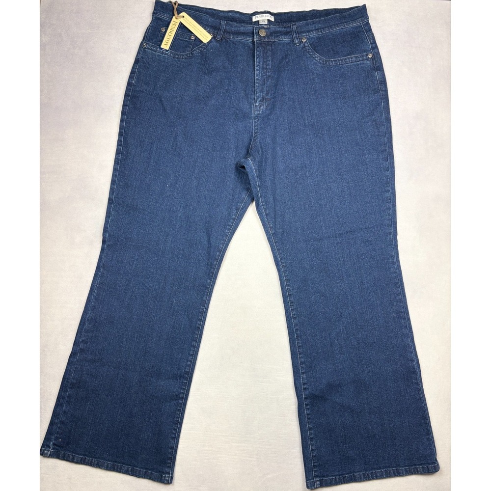 Pendleton Plus Jeans Womens 20W Blue The Jess Jean Bootcut Stretch NWT‎ 20